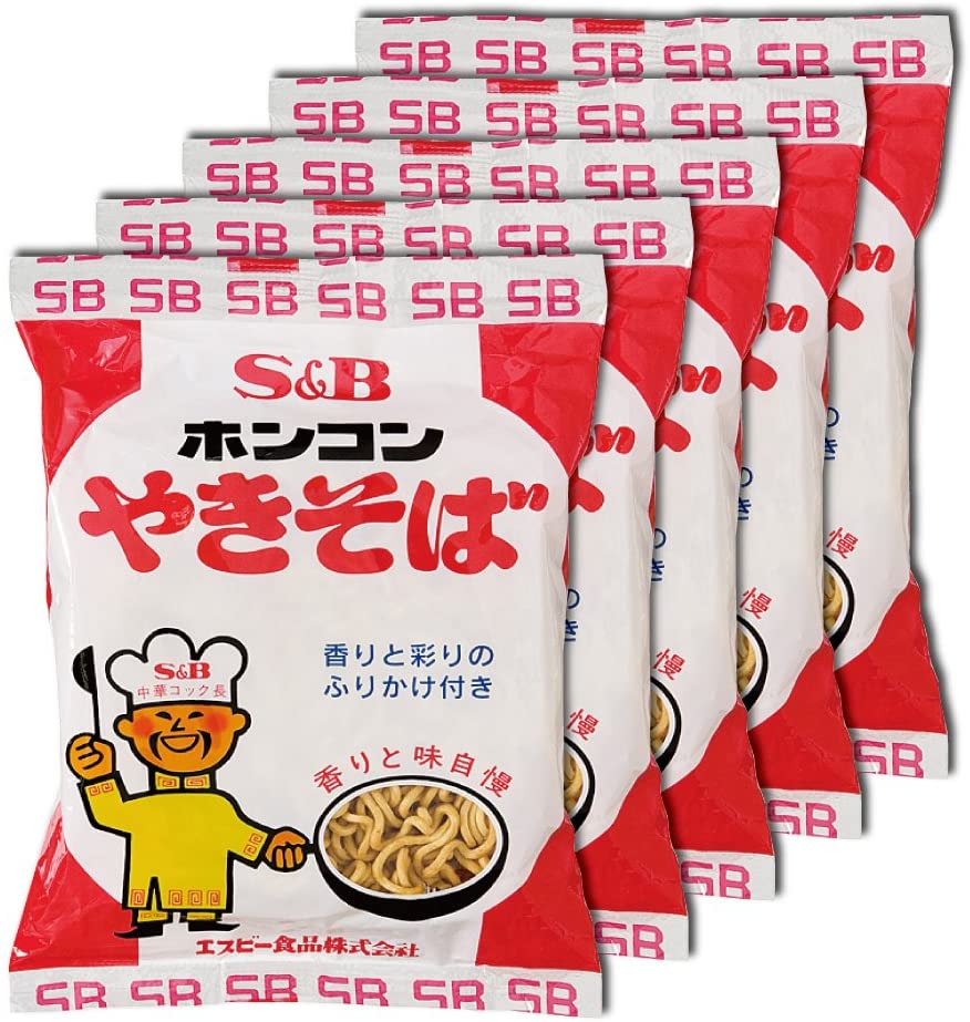 S&B ホンコンやきそば 85g 5食 3セット 