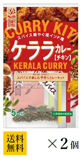 楽天まるやすマート楽天市場店【送料無料】S&B CRAFT STYLE ケララカレー 90.5g×2個