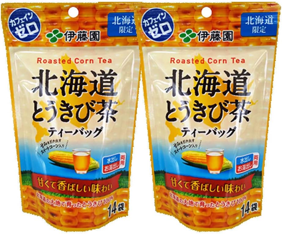 【送料無料】北海道限定 伊藤園 北海道とうきび茶ティーバッグ14袋×2セットのサムネイル