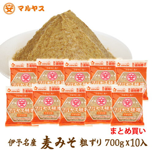 麦味噌700g×10(粗ずり)段ボールケース詰め愛媛の麦みそ国産原料—愛媛県産はだか麦100%使用 麦味噌700g×10(粗ずり)段ボールケース詰め愛媛の麦みそ国産原料—愛媛県産はだか麦100%使用