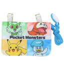 クリップ ポケット ポケモン ネックコード 付き ミニ お出かけ ウォレット ブルー 【2点までメール便対応】 ポーチ ポケットモンスター 小物入れ 小さめ 可...