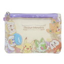 コスメポーチ ポケットモンスター フラット ポーチ 集合 フラワー 【4点までメール便対応】 レディース メンズ 子供 男の子 女の子 小学校 中学生 高校生 通学 通勤 旅行 学校用品 シンプル キャラクター 雑貨 かわいい 可愛い おしゃれ(4)