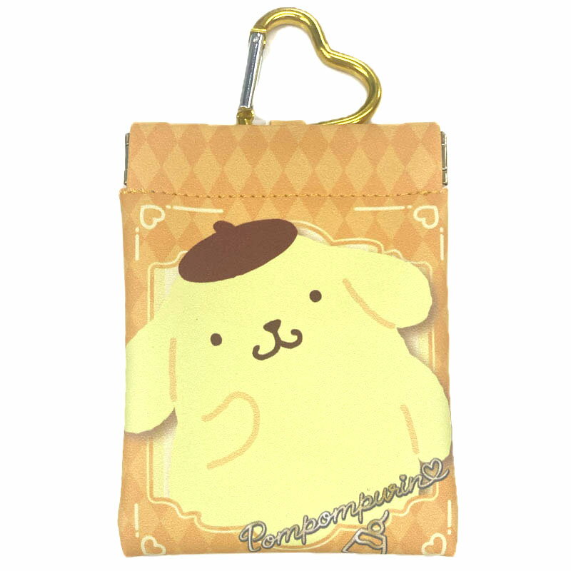 パスケース サンリオ クリア 窓 付き ばね口 ケース S フェイバリット ポムポムプリン【4点までメール..