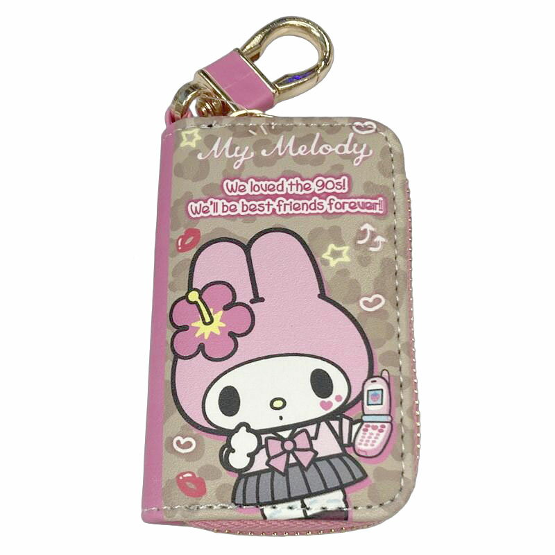 キーケース スマートキーケース ギャル サンリオ マイメロディ ピンク 【6点までメール便対応】 レディース メンズ 子供用 キッズ用 小学生 男の子 女の子 おしゃれ かわいい シンプル コンパクト 軽量 スマートキー対応 通学用 キーリング 安全 人気 プレゼント