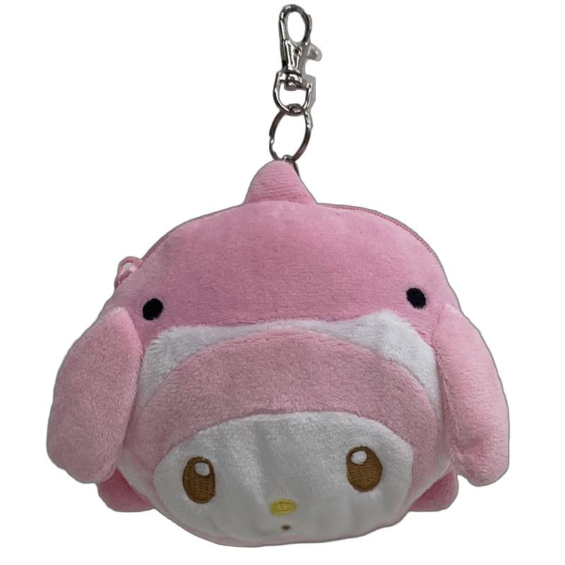 パスケース サンリオ フェイス パス ケース 海の生き物 マイメロ ピンク マイメロディ 定期入れ ICカードケース リール付き 小物入れ コンパクト かわいい 海の生き物 デザイン おしゃれ 通勤 通学 プレゼント ギフト 収納便利