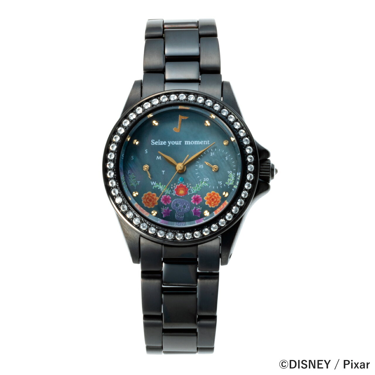 ディズニー 【送料無料 】レディース 腕時計 ディズニー Disney Pixer PIXER REMEMBERME ピクサー リメンバー・ミー ブラック 黒 メタルバンド ステンレススチール ブラックメッキ加工 13cm~18.5cm 日本製 LVB143D3 lvb143d3