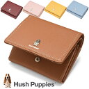 ハッシュパピー 財布 2つ折り 小銭入れL字ファスナー Hush Puppies チェルシー 牛革 キャッシュレス コンパクト ミニ財布 スマートウォレット HP2004