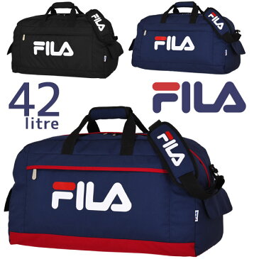 フィラ FILA ボストンバッグ 修学旅行バッグ 60センチ 42リットル スターリッシュ2 2WAY デカロゴ かわいい 男子 女子 林間学校 小学生 中学生 高校生 7582