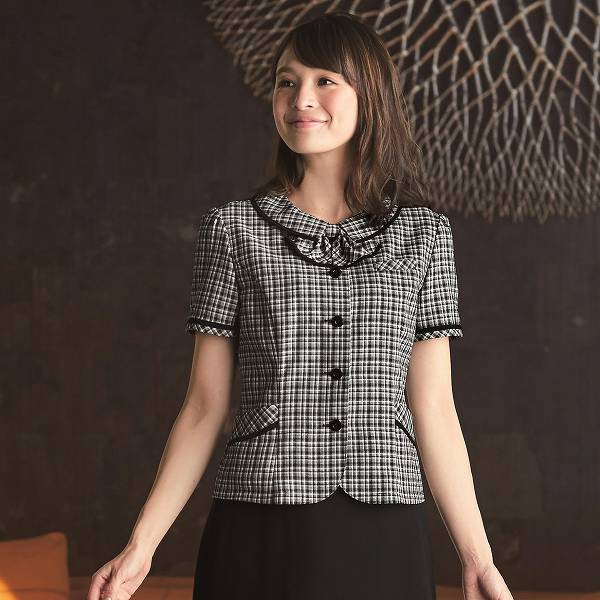 事務服 26530 オーバーブラウス リボン en joie 株式会社ジョア アンジョア