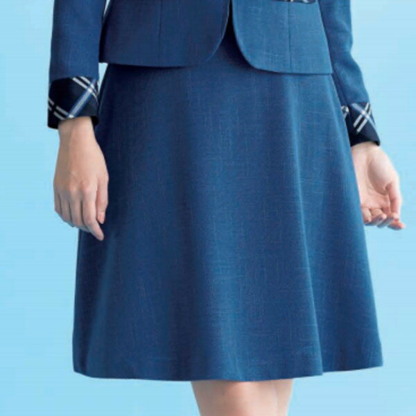 56694 フレアースカート 53cm丈 事務服 制服 en joie 株式会社ジョア アンジョア