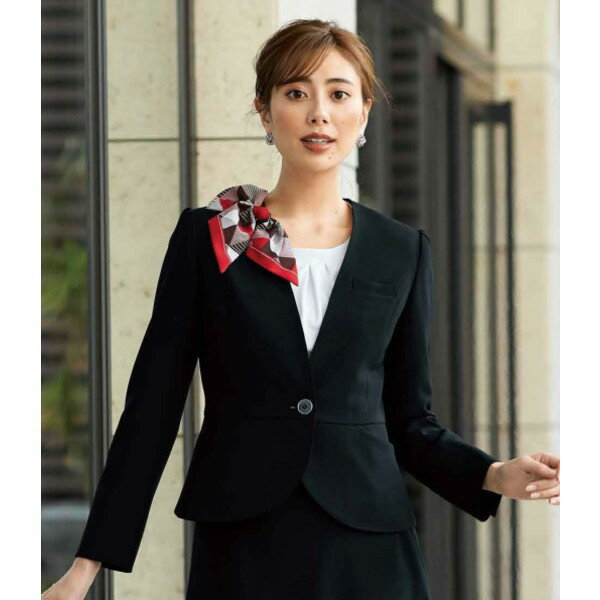 81416 ジャケット ユニフォーム 事務服 制服 en joie 株式会社ジョア アン ジョア