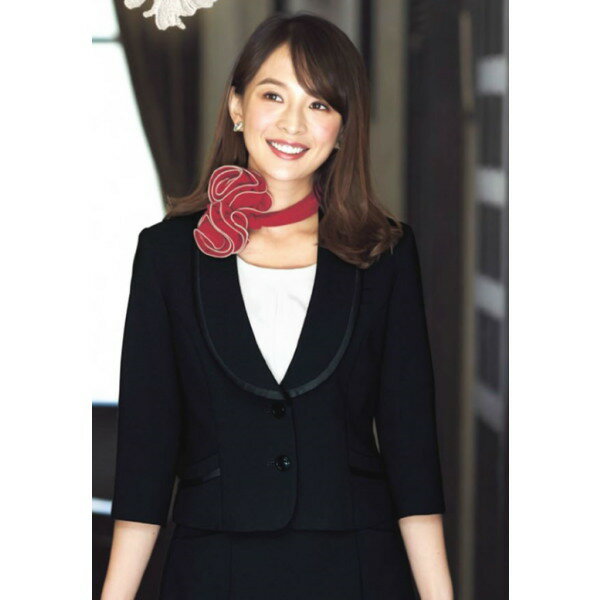 86305 ジャケット ユニフォーム 事務服 制服 en joie 株式会社ジョア アン ジョア