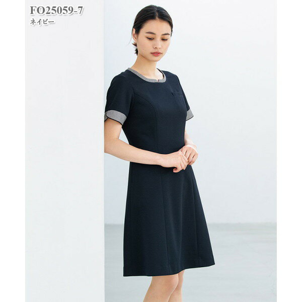 FO25059 ワンピース 白衣 女性白衣 看護 医療 フォーク ソワン FOLK【白衣】医療白衣 看護白衣 病院白衣