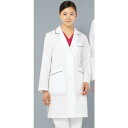 126-18 レディスコート診察衣(ハーフ丈) 女子白衣 診察着 医療 介護 KAZEN カゼン 薬局衣 オフホワイト 医療