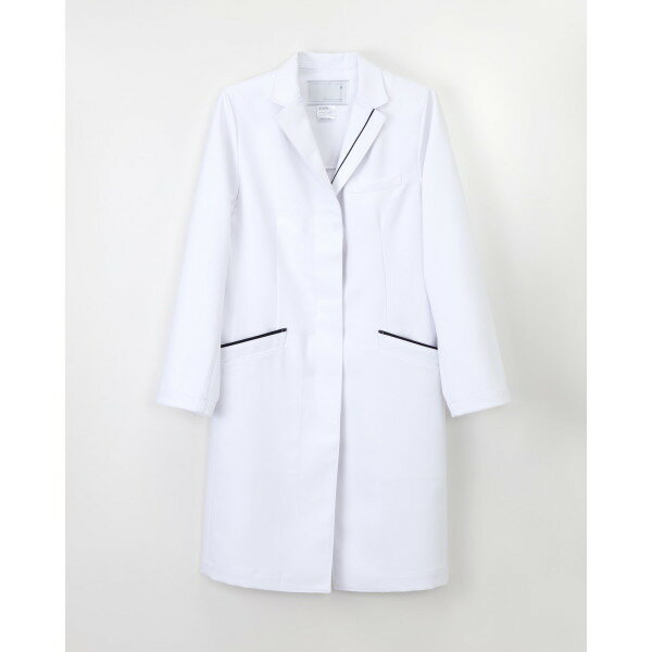 CJ-3380 女子シングルドクターコート ナガイレーベン 白衣 診察衣 長袖 薬局衣 診察着 医療白衣 看護白衣 病院白衣 CJ3380