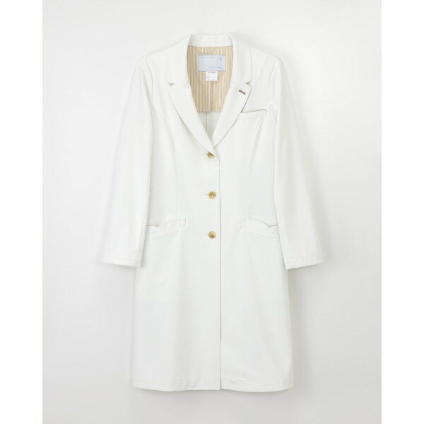 LH-6260 女子シングルドクターコート ナガイレーベン 白衣 診察衣 長袖 薬局衣 診察着 医療白衣 看護白衣 病院白衣 LH6260
