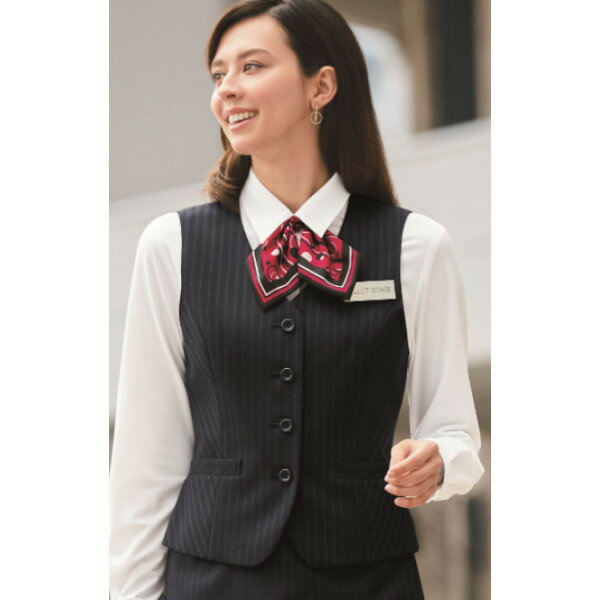 E2211 ベスト ユニフォーム 事務服 制服 株式会社神馬本店 JINBA