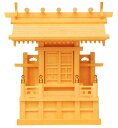 神棚 鹿屋野一社(木曽ひのき)12-622 国産 簡易神棚 桧 檜 札入れ 厄除け 安全祈願 お札差し 簡単 札はり 木 シンプル おしゃれ 高級 高級神棚 新...
