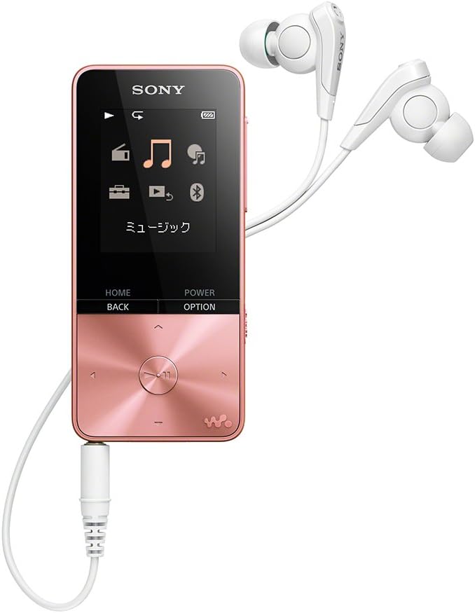 ソニー(SONY) ウォークマン Sシリーズ 4GB NW-S313 : MP3プレーヤー Bluetooth対応 最大52時間連続再生 イヤホン付属 2017年モデル ライトピンク NW-S313 PI