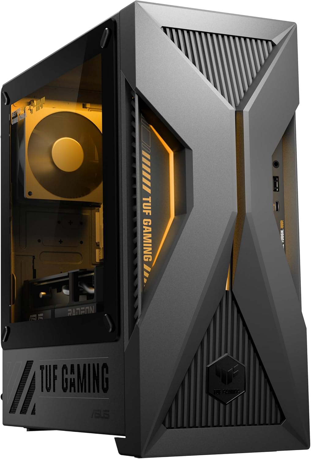 ASUS ゲーミングデスクトップPC TUF Gaming TM500 TM500MH Radeon RX 9060 XT AMD Ryzen 7 260 メモリ32GB SSD1TB Windows11 空冷CPUクーラー 動画編集 重量 5.9kg ソーラーエクリプスグレー TM500MH-R732G1TB9060XT