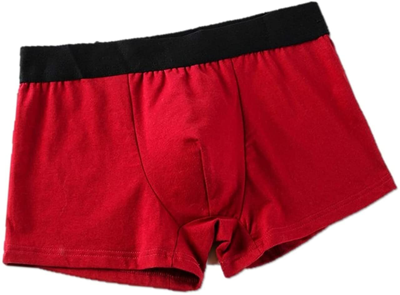 綿 コットン ボクサーパンツ メンズ 肌着 男性用下着 前閉じ 通気性 色 黒 黒ショーツ 黒パンツ 赤 赤いパンツ 赤パンツ パンツ下着男性用赤い レッド グレー ブラック ボクサーパンツs sサイズ パンツs S M L LL サイズ