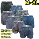 綿100% トランクス パンツセット メンズ セット 下着セット 前あき ボタン M L LL 3L 4L 5L トランクス3l 3lトランクス 男性 下着 ア...