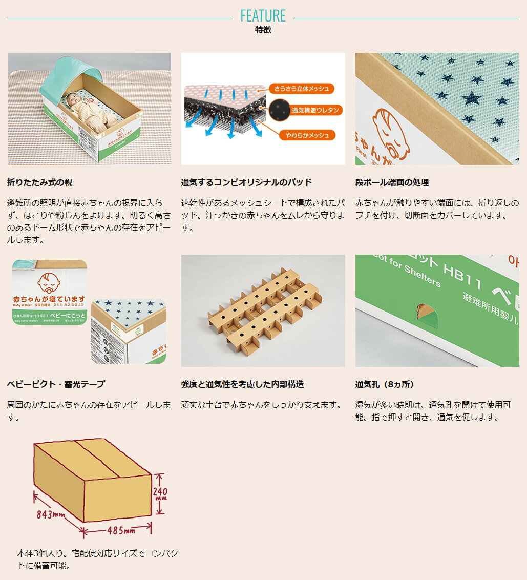 Combi ����ӥ����� ��HB11�� �Ҥʤ���ѥ��å�HB11 �٥ӡ��ˤ��ä� �Ļ���ͷ�Ӿ�/�ɺ�������