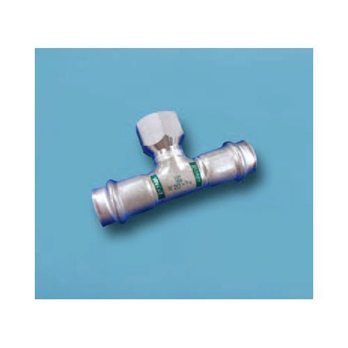 ベンカン 【形式：水栓T-20SU＊3/4 商品コード：04101393】 ダブルプレス 水栓ティー 水栓T-20SU*3/4