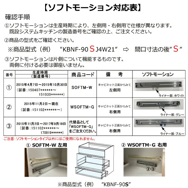 ハウステック【WSOFTM-G】ソフトモーション本体(グレー） mary-b-10625383 DOOON ショップ サンプル画像2
