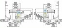INAX LIXIL・リクシル トイレ 分岐付給水ホース サティスSタイプトイレ(手洗カウンター付用) 床給水 580mm【A-8377-58】【A837758】(2)