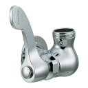 カクダイ 厨房用左ハンドル横形自在水栓本体 受注生産品【724-595-13QR】