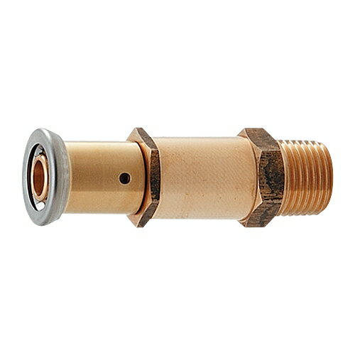 カクダイ 水栓材料 JKロック胴長外ネジアダプター(ワンタッチ)【610-007-10A】