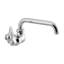 カクダイ 【724-507-20QR】 厨房用左ハンドル横形自在水栓 厨房用水栓 単水栓