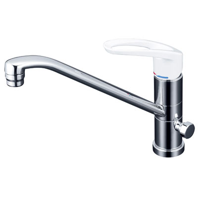 KVK　流し台用シングルレバー式混合栓　【KM5041C】KM5041C series　給水分岐部360度回転式給水接続専用／シングルレバー混合栓【KM5041C】【NP後払いOK】