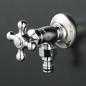 KVK　単水栓　【K115CSPZ】　寒冷地用 屋外ホース接続ニップル付水栓