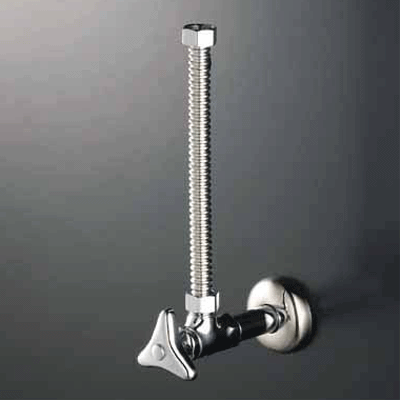 KVK アングル形止水栓 【K6FL】単水栓【K6FL】【NP後払いOK】