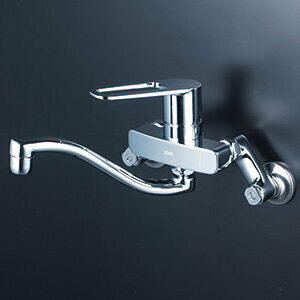 KVK　【MSK110KERUT】　シングルレバー式混合栓（eレバー）　キッチン用水栓 ＞ 壁付シングルレバー【NP後払いOK】