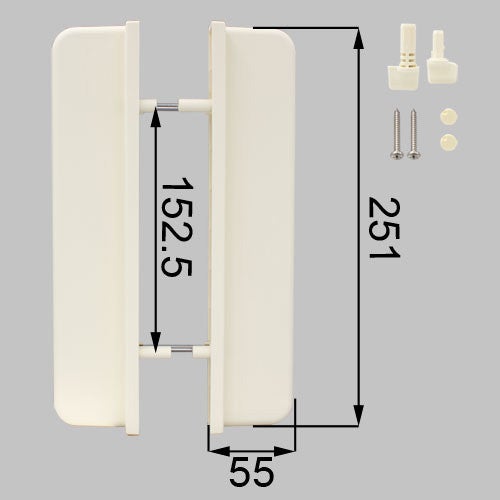 LIXIL・トステム 【UHPD191】 引手セット 浴室ドア部品 [UHPD191]
