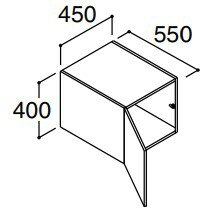 INAX LIXIL・リクシル 【RAU-456C ハイグレード】 アッパーキャビネット 間口 450mm ハイグレード 洗面化粧室 部材 クレヴィ奥行560タイプ