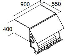 INAX LIXIL・リクシル 【RAU-906W ハイグレード】 アッパーキャビネット 間口 900mm ダウン機構付 ハイ..