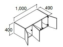 INAX LIXIL・リクシル 【RBU-1005C ハイグレード】 アッパーキャビネット 間口1000mm ハイグレード 洗..