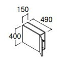 INAX LIXILENV yRBU-155C ~hO[hz Abp[Lrlbg Ԍ150mm ~hO[h ʉώ  NBs560^Cv