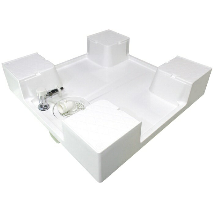 ミヤコ MIYAKO MBS6060600角洗濯機パン水栓付 【MBS6060】 寸法 600×600 洗濯機排水部材