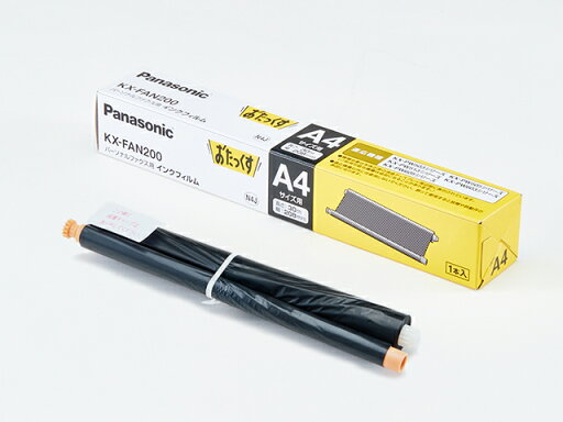 パナソニック Panasonic 普通紙ファクス用インクフィルム (A4・30m) KX-FAN200 パナソニック Panasonic 普通紙ファクス用インクフィルム (A4・30m) KX-FAN200