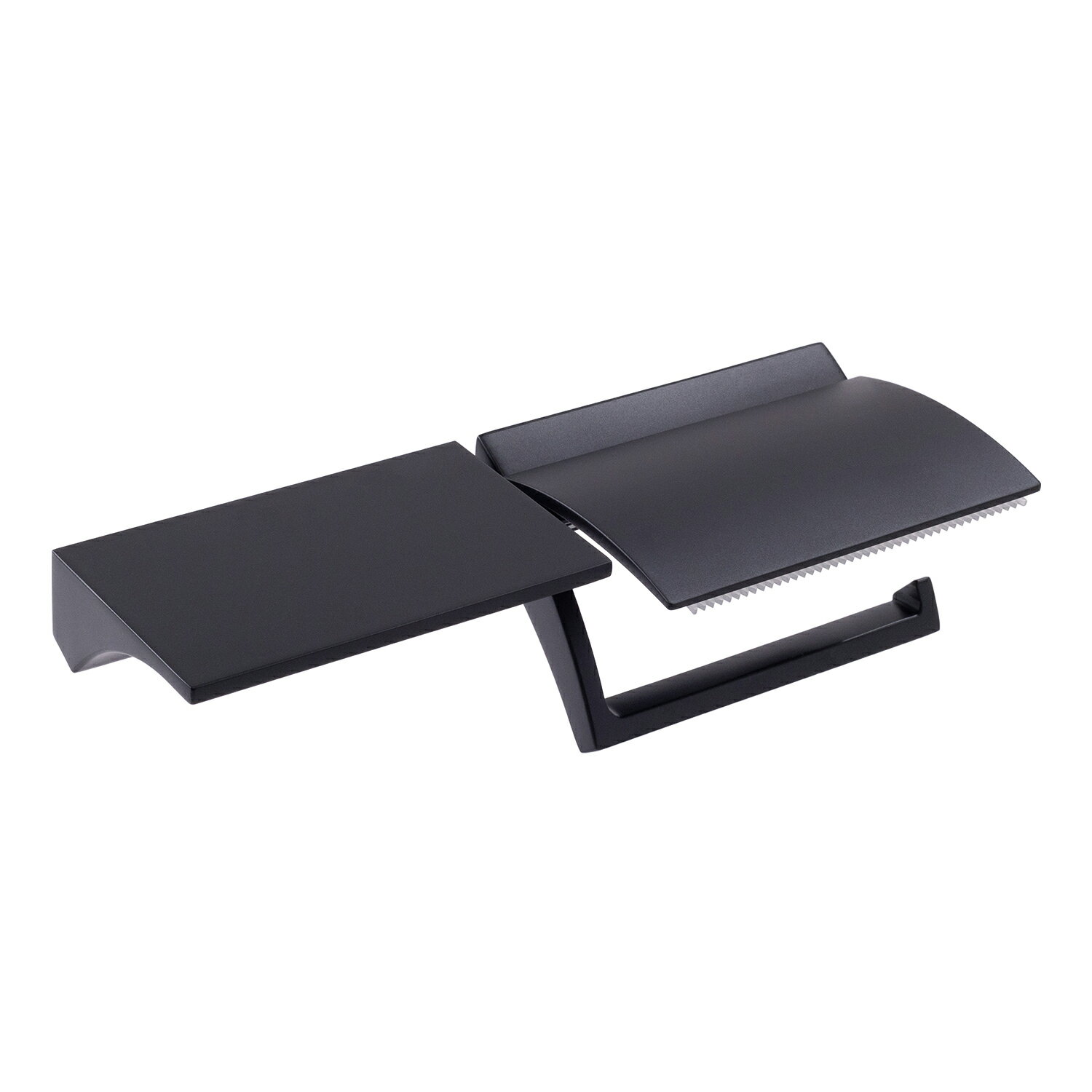 NEW HIKARI トイレ 棚付きペーパーホルダー ブラック SH-AC23PH-K 商品コード 99000346