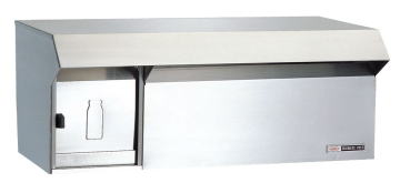 ハッピー金属 【620】 ファミールポスト(ステンレスポスト) 620 壁面埋込及びポール取り付けタイプ