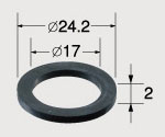 【ゆうパケット対応可】 INAX　LIXIL・リクシル 水栓　部品　混合水栓取付脚用パッキン【50-366-1P】 ..