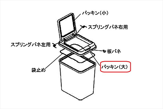 【ゆうパケット対応可】 パナソニック Panasonic【SE5106620】20L用パッキン（大） パーツショップ