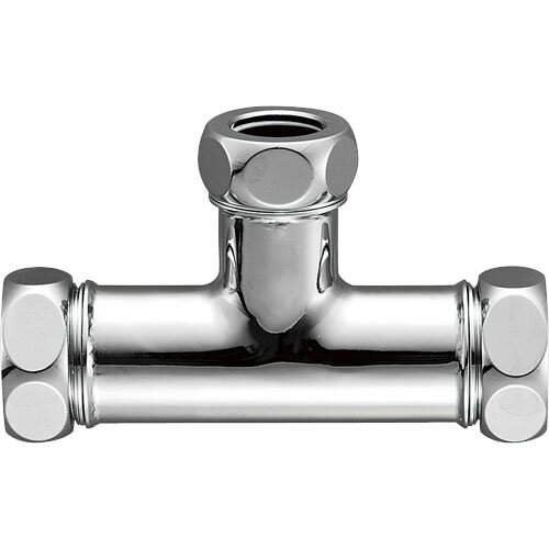 三栄水栓[SANEI]　トイレ用品・ボールタップ　ロータンク洗浄管　洗浄管連結異径チーズ　【H81-46-38X25X25】[新品]