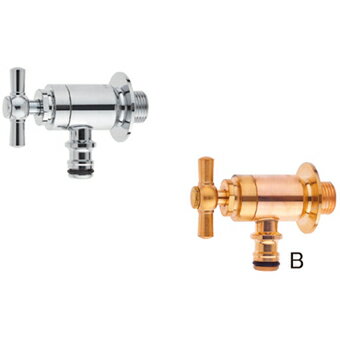 三栄水栓[SANEI] ガーデン水栓（一文字ハンドル）【Y1812-13】